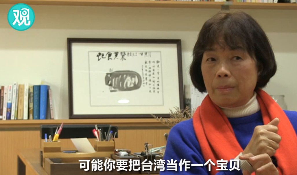 龙应台：台湾前景堪忧 大陆根本无需动手(图+视频)