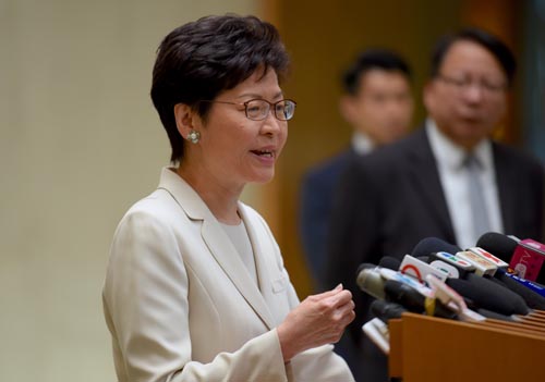 香港特首回应旺角暴乱案判刑