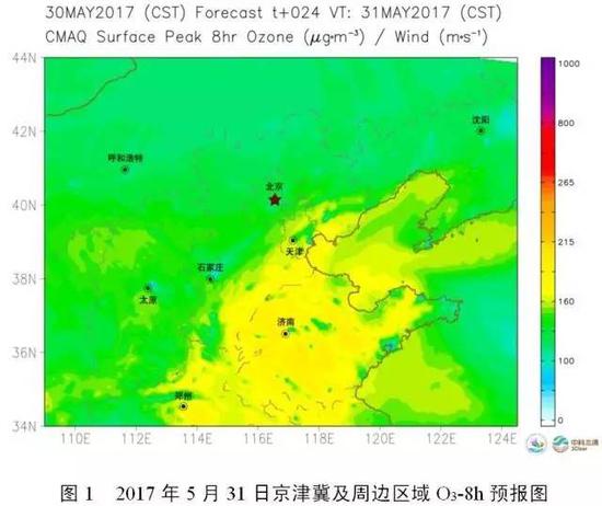 未来十天中国部分地区将有臭氧污染
