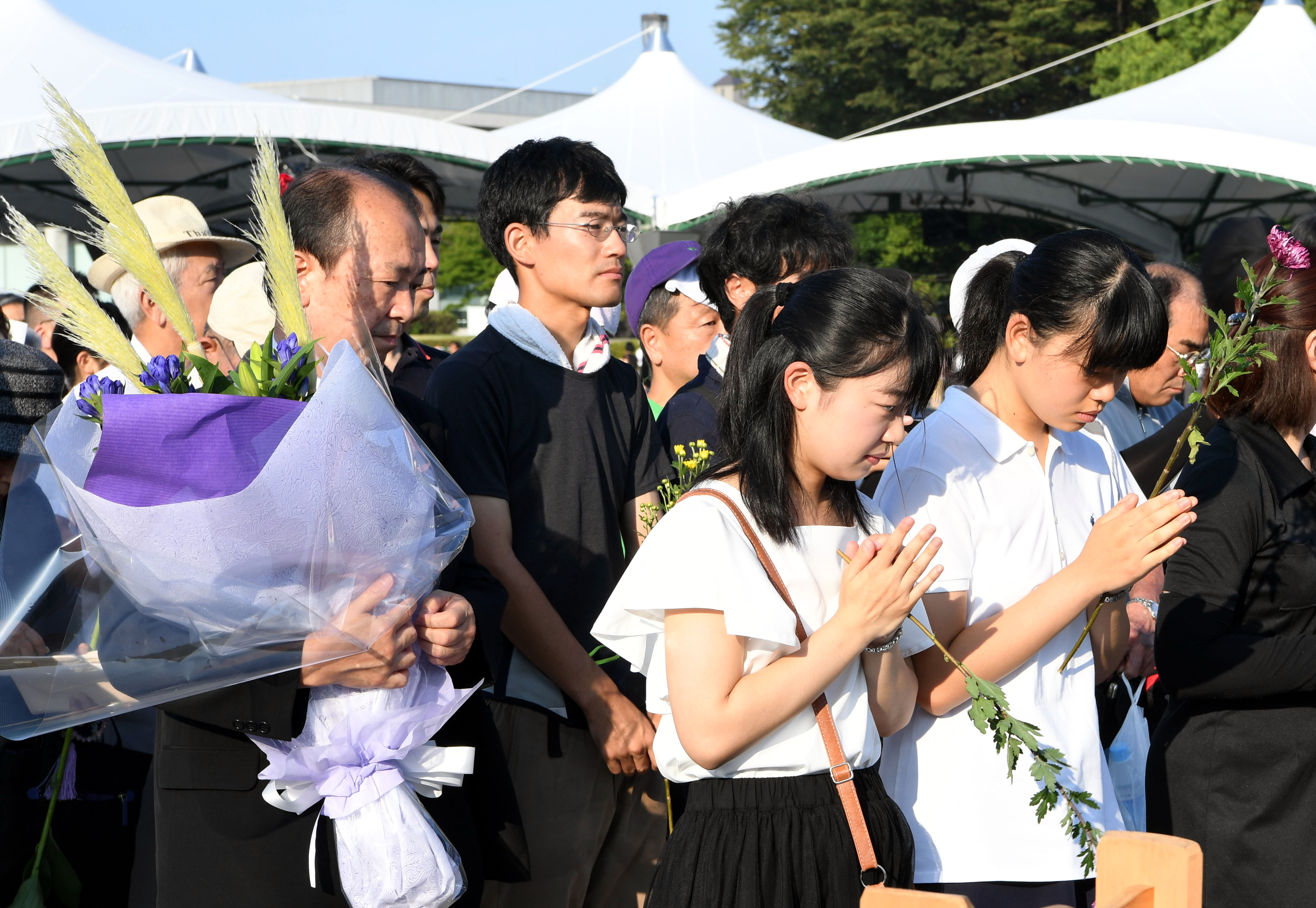 日本广岛举行原子弹轰炸73周年纪念活动