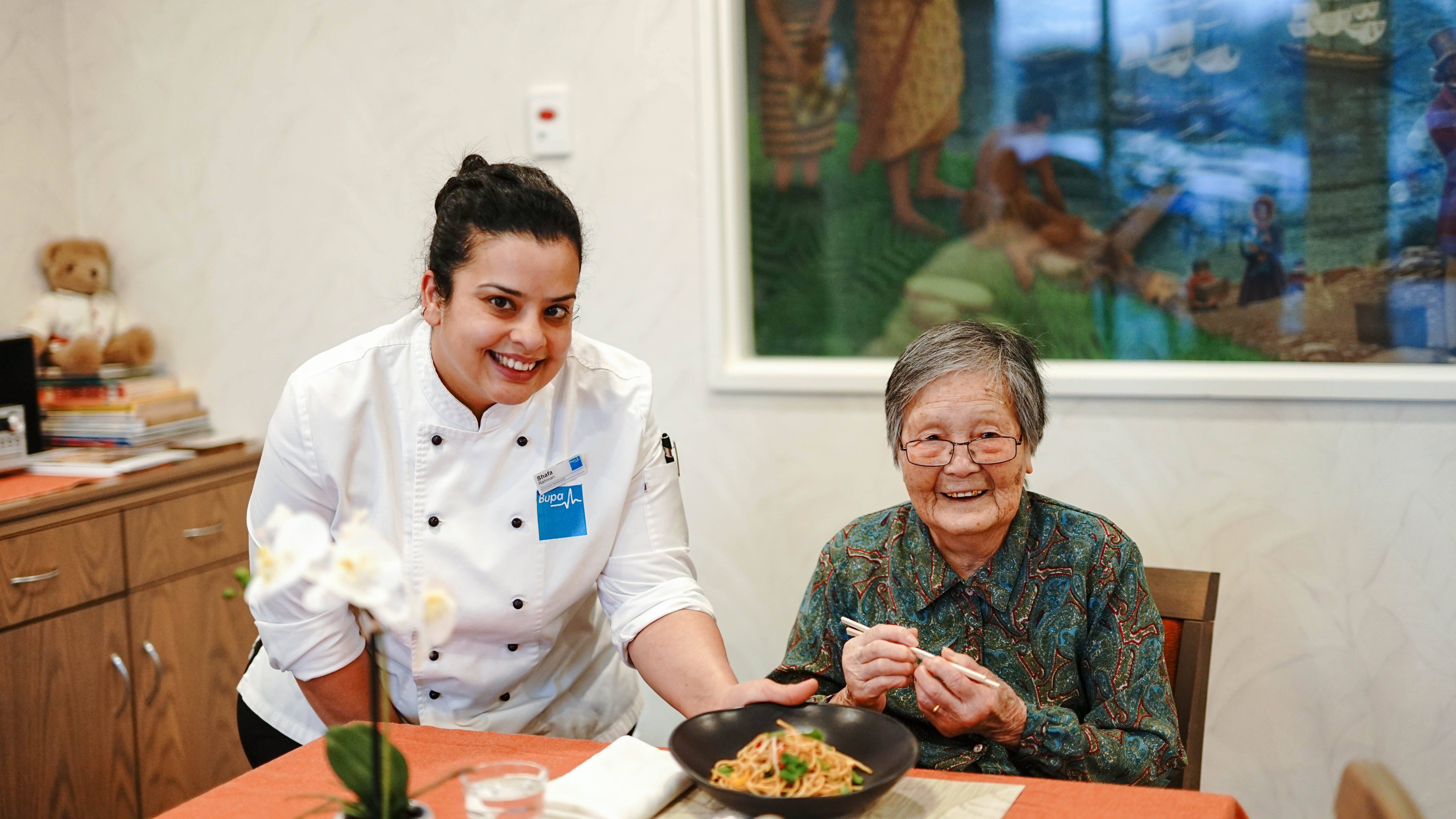 Asian cuisine on the menu at care home