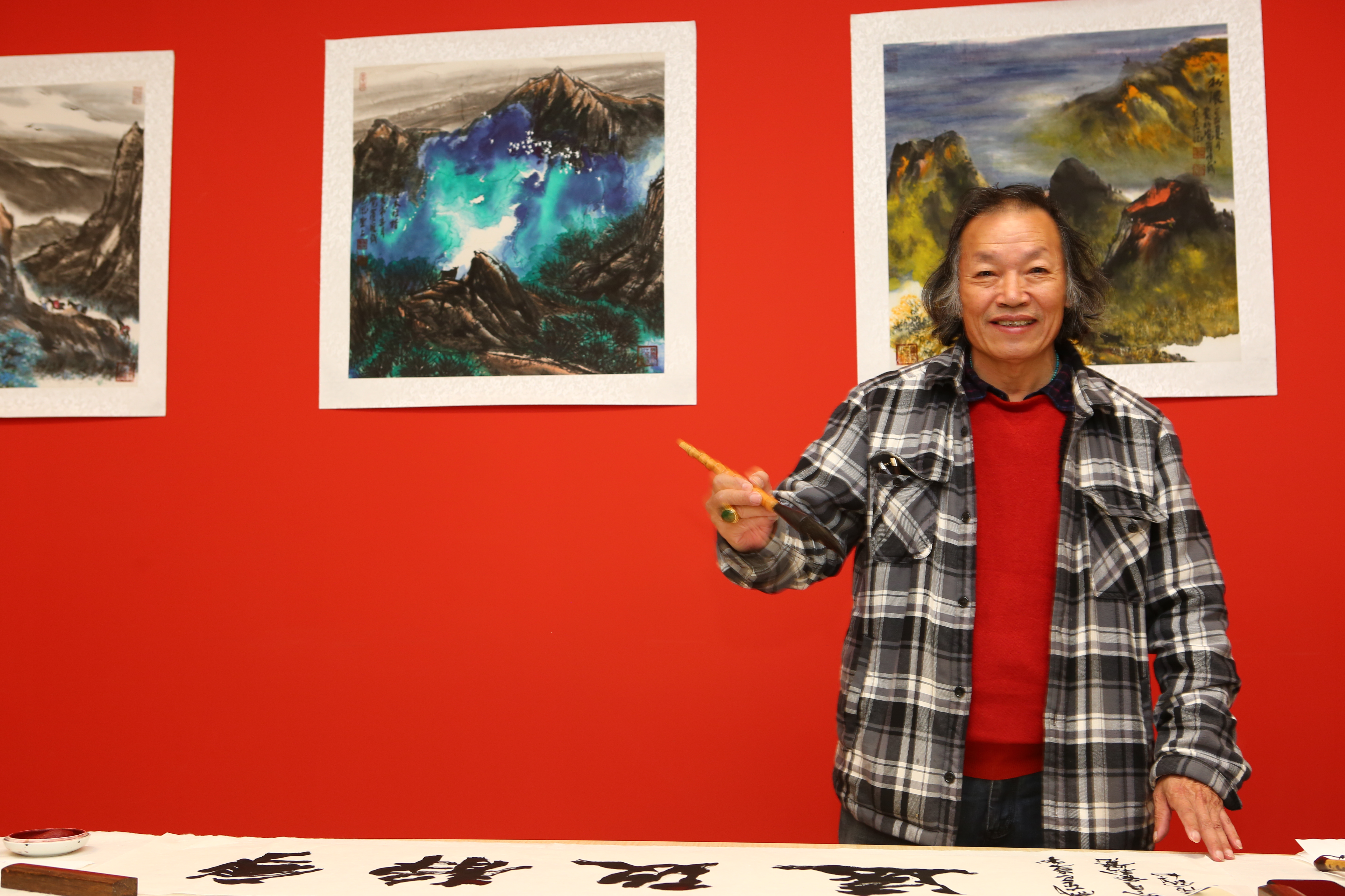 中国宫廷派书画家爱新觉罗·恒钺画展开到基督城