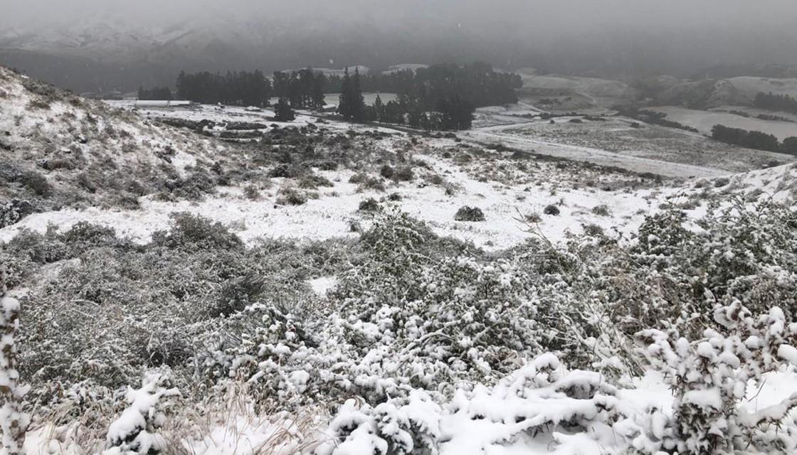 南岛一夜入冬 部分地区大雪覆盖