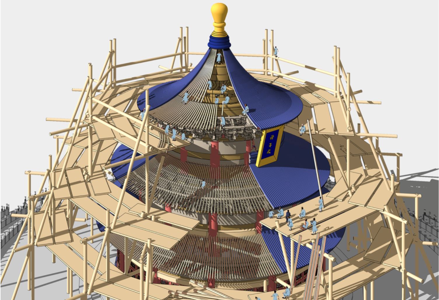 惊叹!天坛是这样建成的 图解神还原(动画多图)