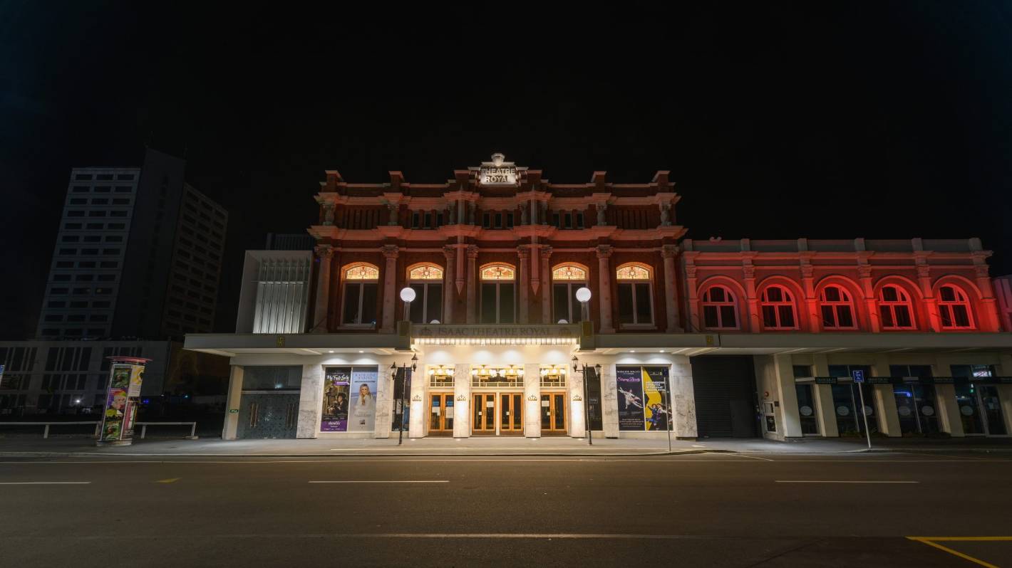 基督城历史悠久的艾萨克皇家剧院将逐步恢复运营