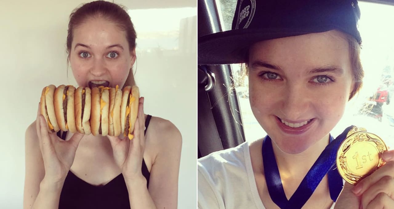 新西兰模特打破一分钟速食鸡块世界记录